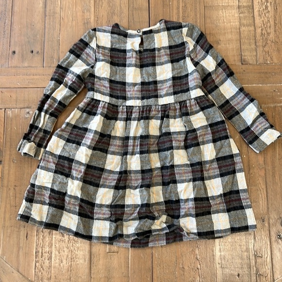 Zara Plaid Kids Dress - Black, White, Yellow - Picture 7 of 8